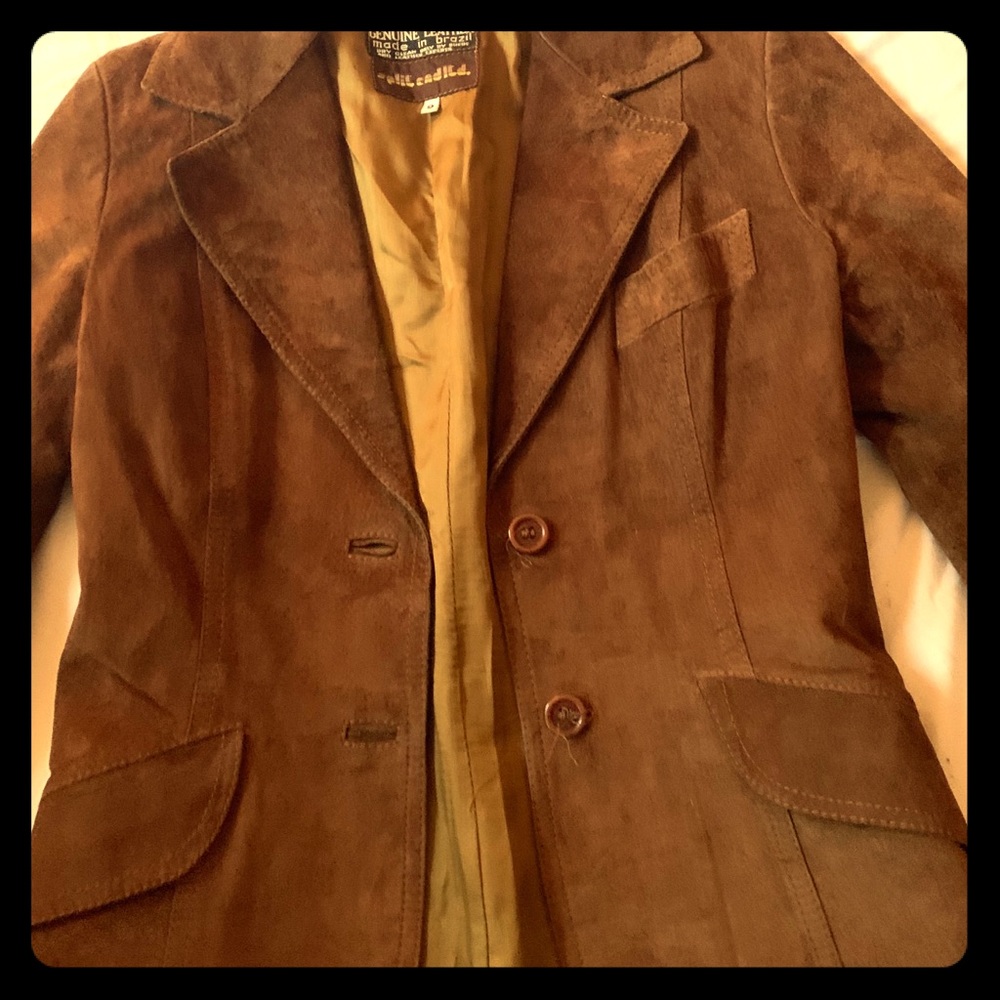 Vintage Leather Blazer